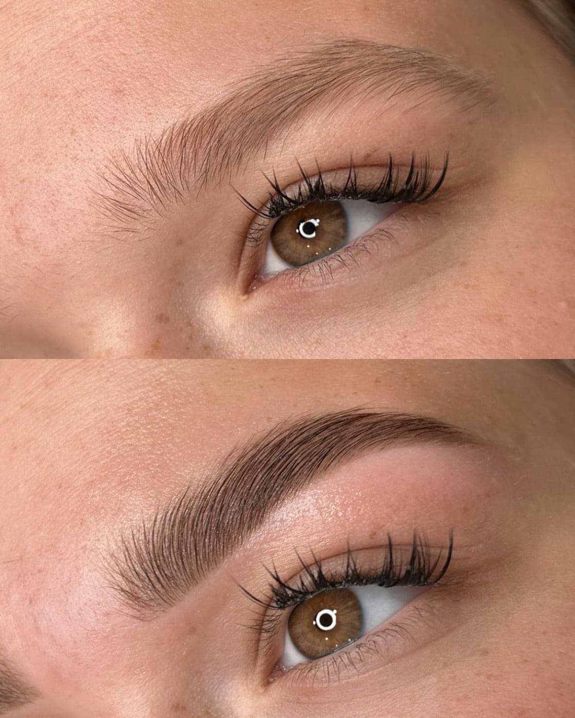 Sobrancelha antes e depois da micropigmentação